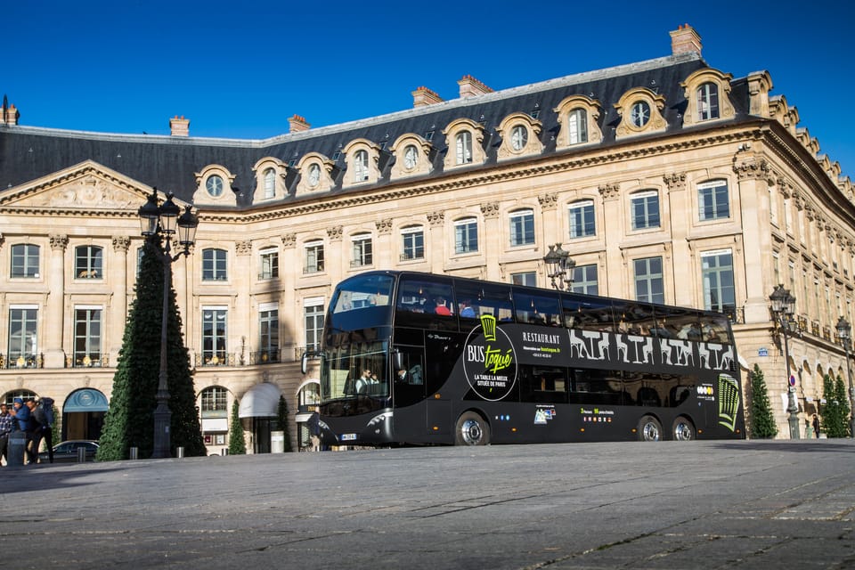 Bus Toqué Champs Elysées Tour w/ 3-Course Dinner & Champagne - Key Things To Know Before You Go