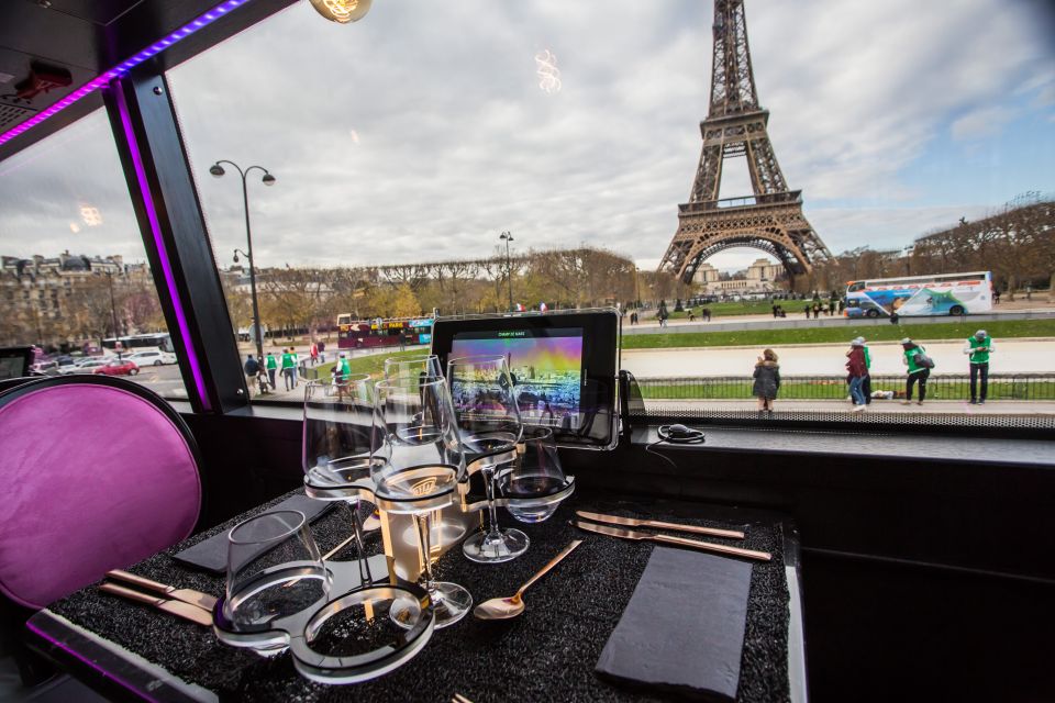 Champs Elysées Bus Toqué Lunch w/ a Glass of Champagne - Key highlights I’d prioritize