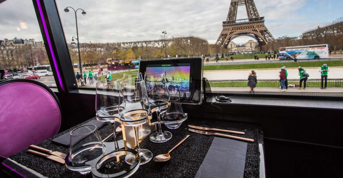 Champs Elysées Bus Toqué Lunch w/ a Glass of Champagne - The vibe: chic, comfortable, and intentionally low-stress