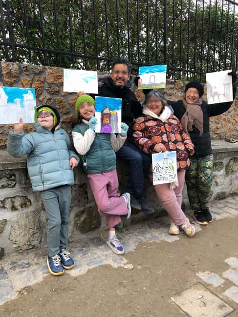 Montmarte painting session and walking tour for kids ! - Starting at Montmartre Cemetery: meeting point, pace, and reality checks