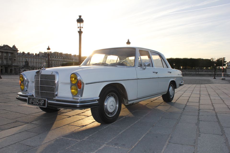 Paris: 2.5-Hour Guided Vintage Car Tour and Wine Tasting - Why a 1970 Mercedes 280 SE Makes Paris Feel Different
