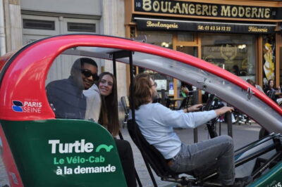 Paris: 2 hours Emily Tour in a Private Rickshaw bike - Meeting at Saint-Michel and settling in fast