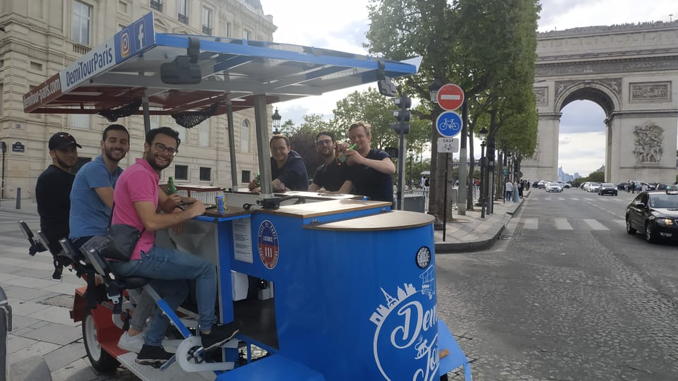 Paris: Beer Bike Bar With Drinks Included - Foch Garden and the Arc de Triomphe loop: panoramic cycling, not a museum pace