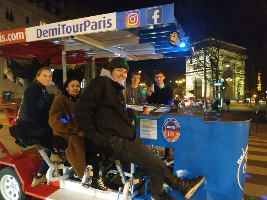 Paris: Beer Bike Bar With Drinks Included - Meeting at 63 Av. de la Grande Armée: what the start feels like
