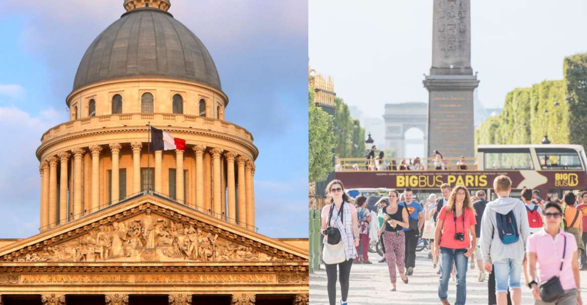 Paris: Big Bus Hop-on Hop-off Tour and Pantheon entrance - How The Big Bus Hop-On Hop-Off + Pantheon Combo Works
