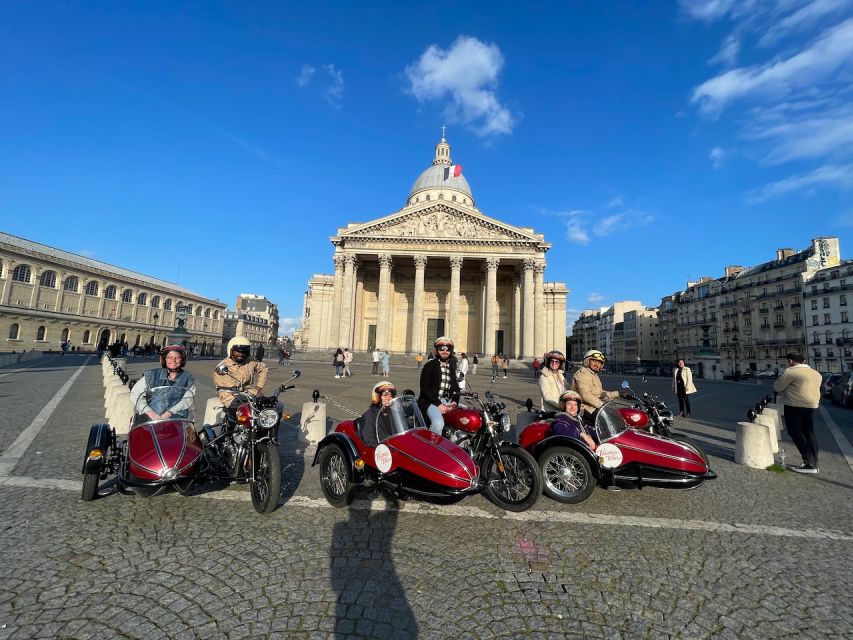 Paris by sidecar 1HR Tour - Key things to know before you climb aboard