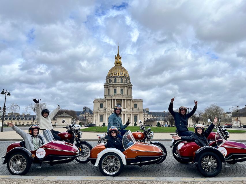 Paris by sidecar 1HR Tour - Hotel pickup and private groups: reducing the pre-tour stress