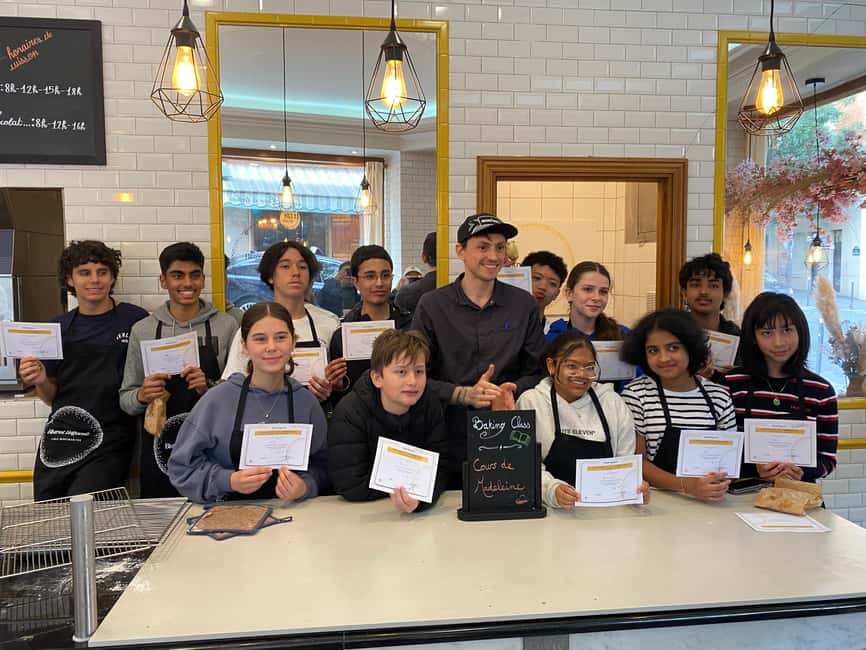 Paris: French Pastry and Baking Workshop - What you make: madeleines, chocolate fondant, chouquettes, apple pies and more