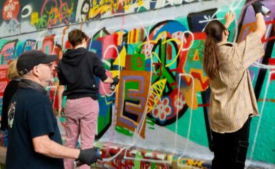 Paris: Graffiti and Street Art Workshop - Meeting opposite Café Poinçon and getting ready to spray