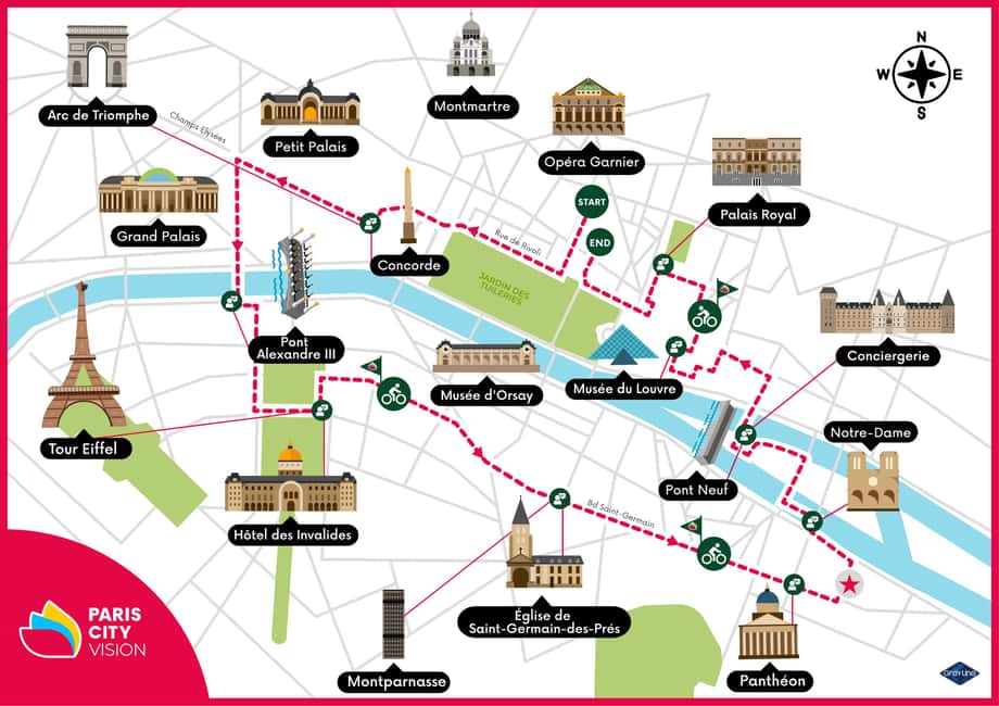 Paris Guided Bike Tour - Key highlights