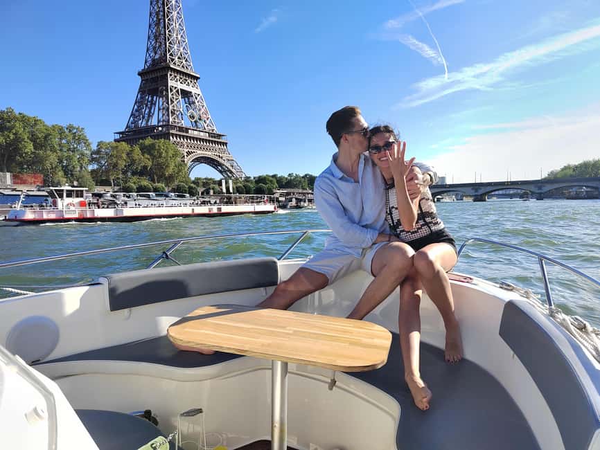 Paris Private Boat Seine River with Captain Guide - Price and value: $541 per group up to 7