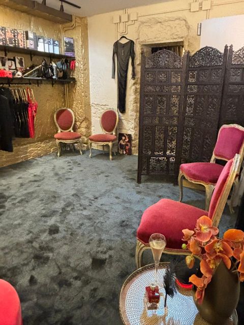 Paris: Private Lingerie Fitting activity - The VIP lounge setup: a focused fitting, not a store tour