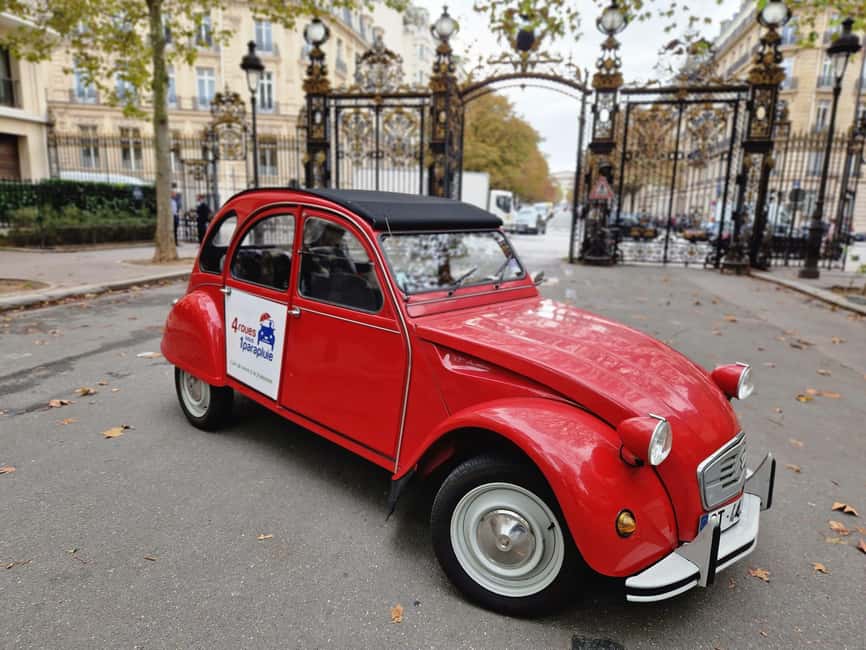 Paris: Private little-known places tour in Citroën 2CV 2h - Key points before you ride