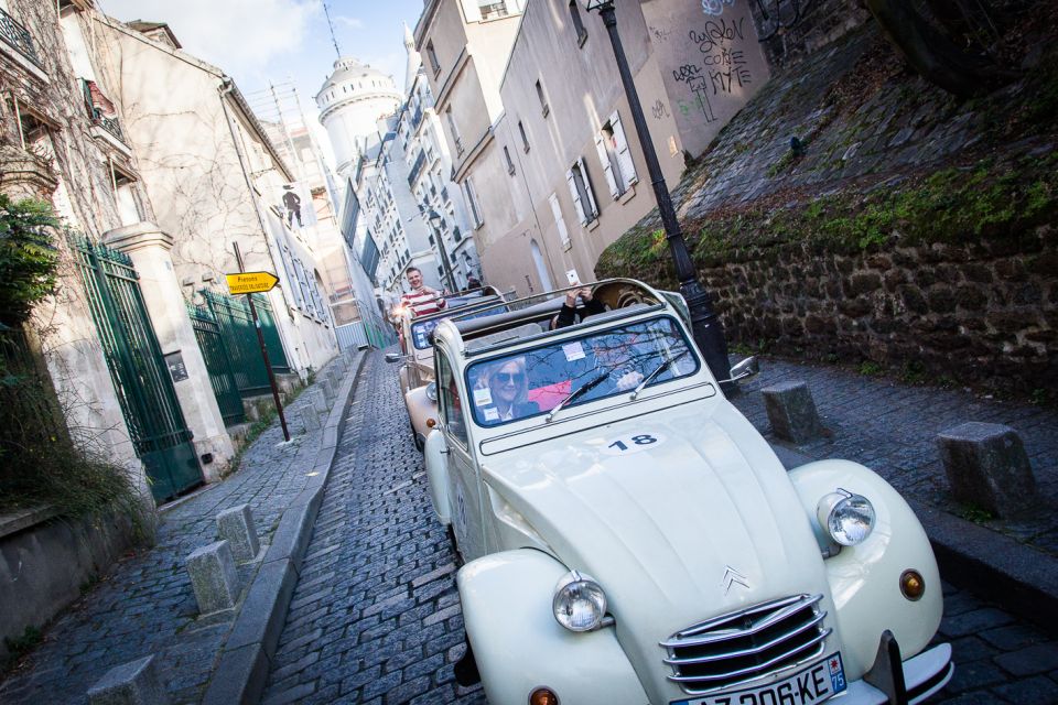 Paris: Private little-known places tour in Citroën 2CV 2h - The 2-hour rhythm: two guided stretches and a photo stop