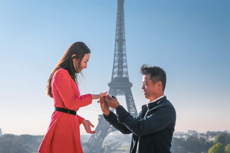 Parisian Proposal Perfection. Photography/Reels & Planning - After the proposal: edited high-resolution photos, fast enough to relive it